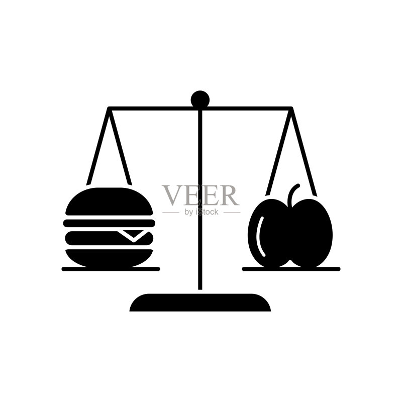 汉堡苹果图标:用于UI和UX的简约饮食图标,网站或移动应用图标素材