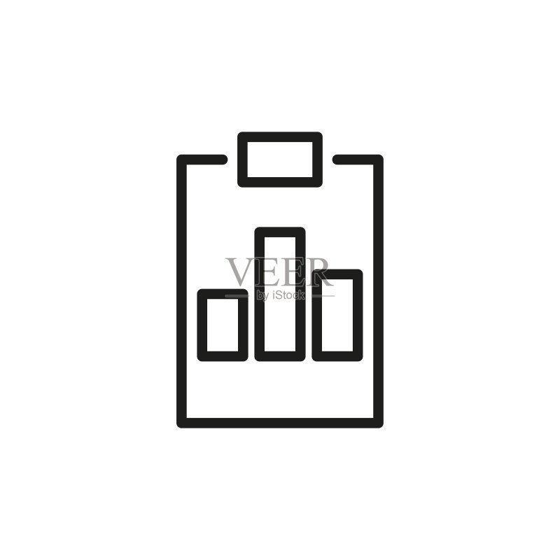 简约报告线条图标图标素材