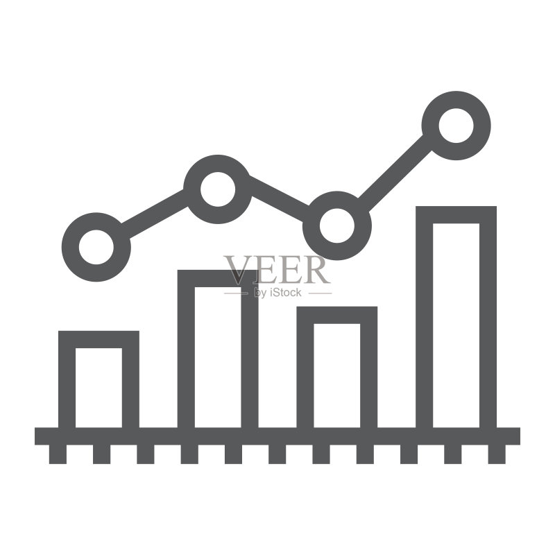 条形图分析线性图标图标素材