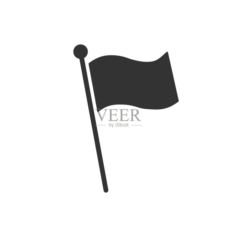 旗帜图标矢量简图图标素材