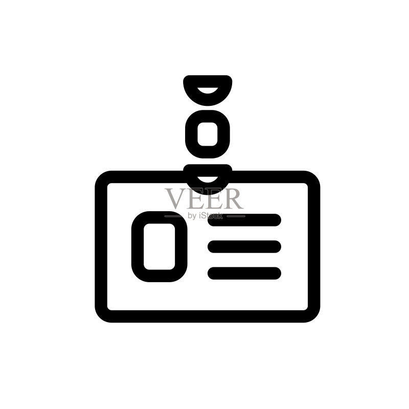 徽章图标:白色背景上的矢量图标,潮流线性图标,网站和印刷用图标,Logo、标志、符号,界面元素图标素材