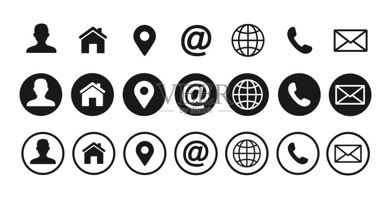 联系我们图标:Web图标集矢量素材图标素材