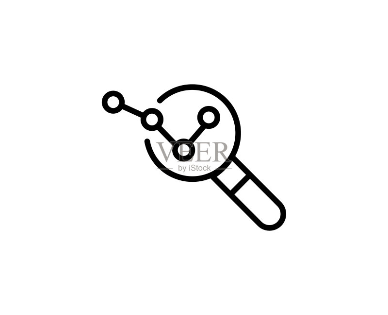 分析线性图标图标素材