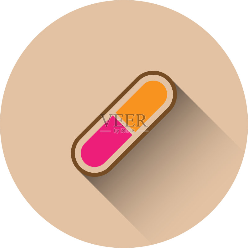 药用胶囊扁平图标设计图标素材