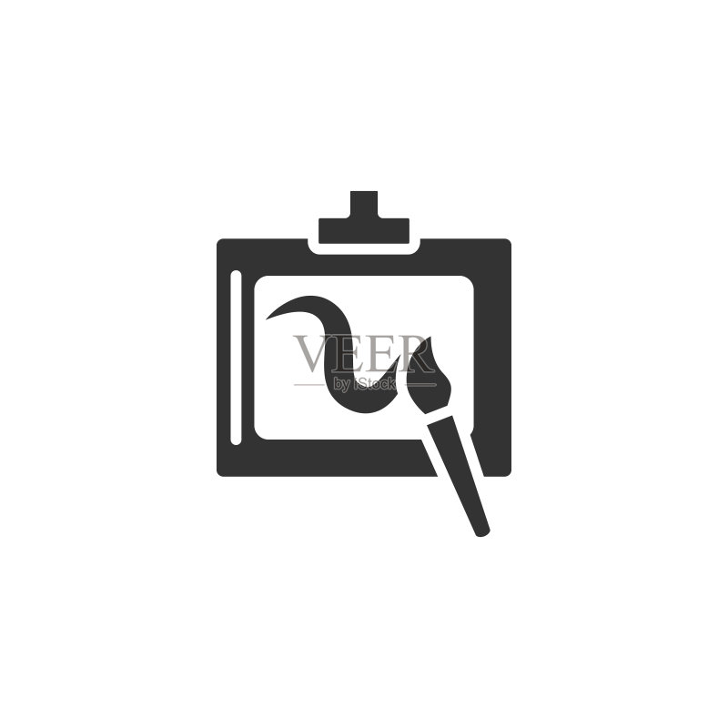 画笔、纸张图标,用于UI和UX、网站或移动应用程序的简单矢量绘图工具图标图标素材