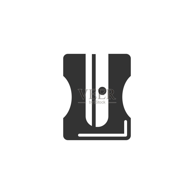 卷笔刀和铅笔图标:UI、UX、网站或移动应用程序的简约矢量绘图工具图标图标素材