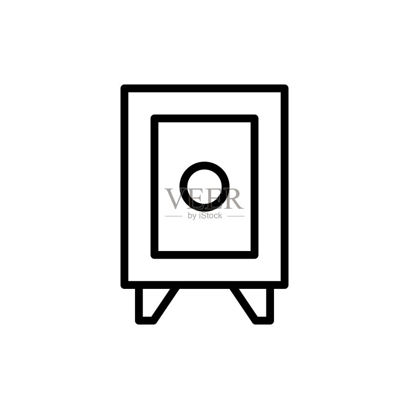 简约安全线型图标图标素材