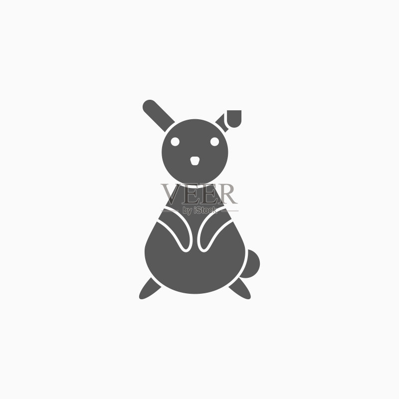 兔子图标矢量图图标素材