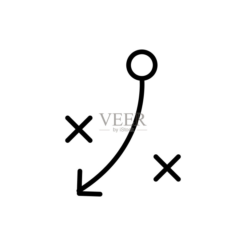 简易策略线条图标图标素材