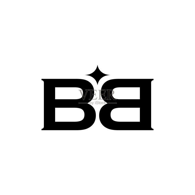 BB字母标志矢量图标插画图标素材