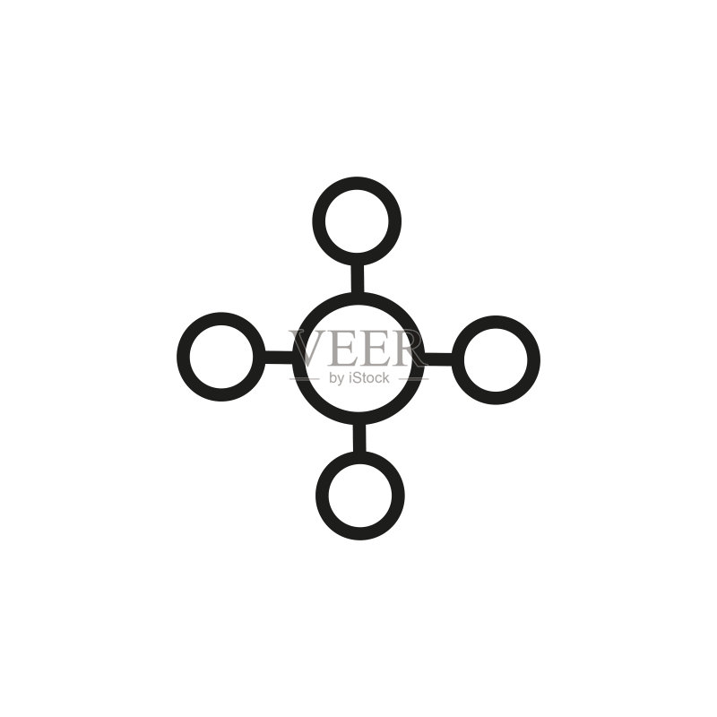 简单连接线图标图标素材