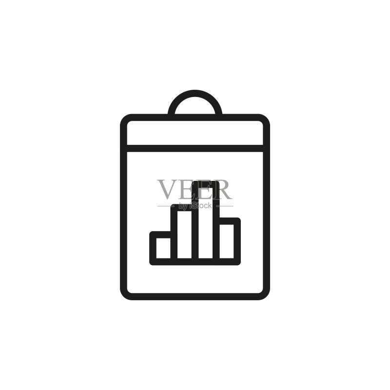 简约报告线条图标图标素材