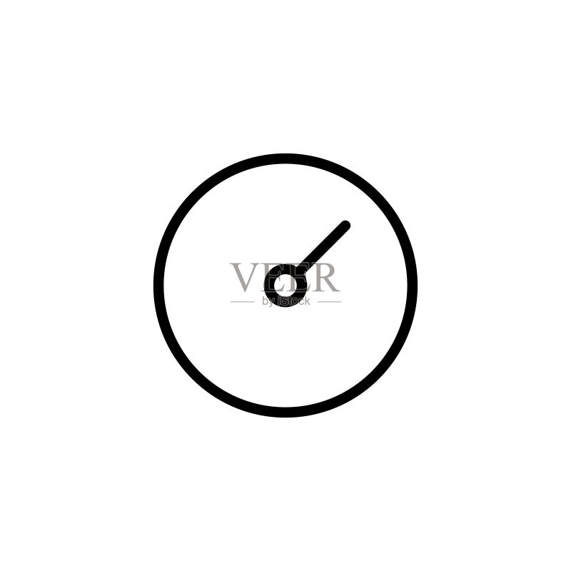 简约速度计线条图标图标素材