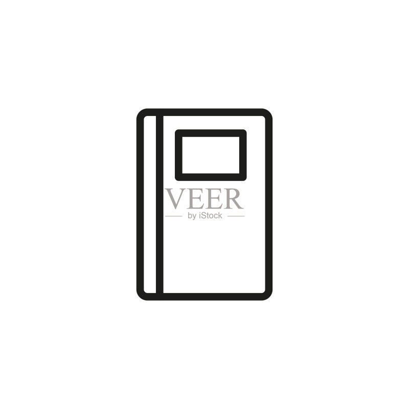 简约书籍线条图标图标素材