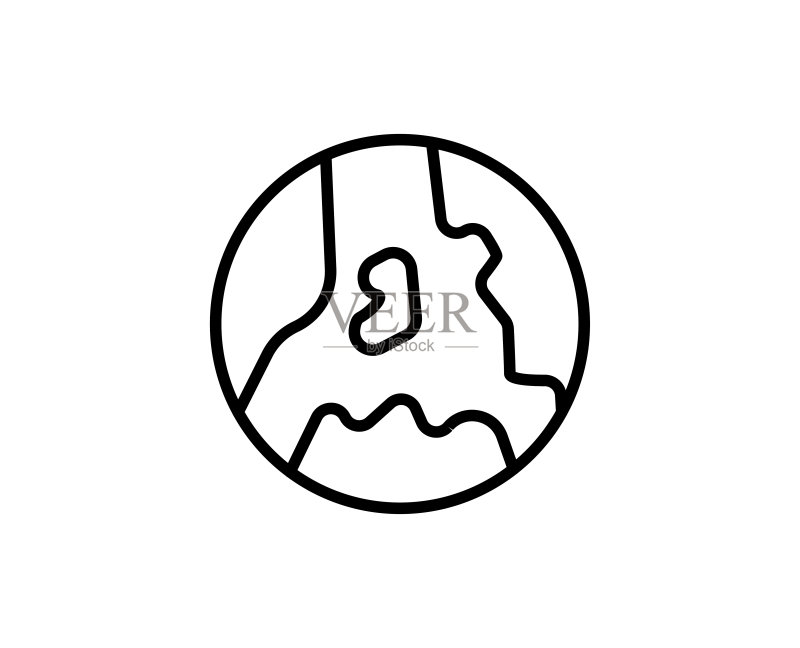 平线的图标图标素材