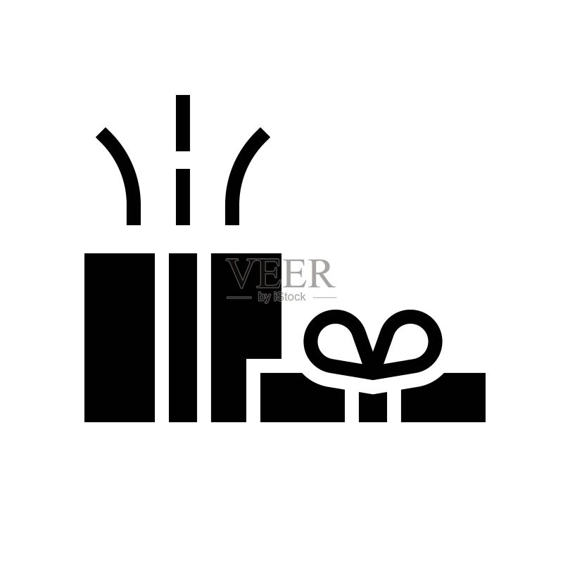 礼品盒矢量图,实体设计图标图标素材