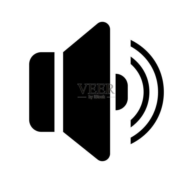 扬声器、音频、声音矢量图标图标素材