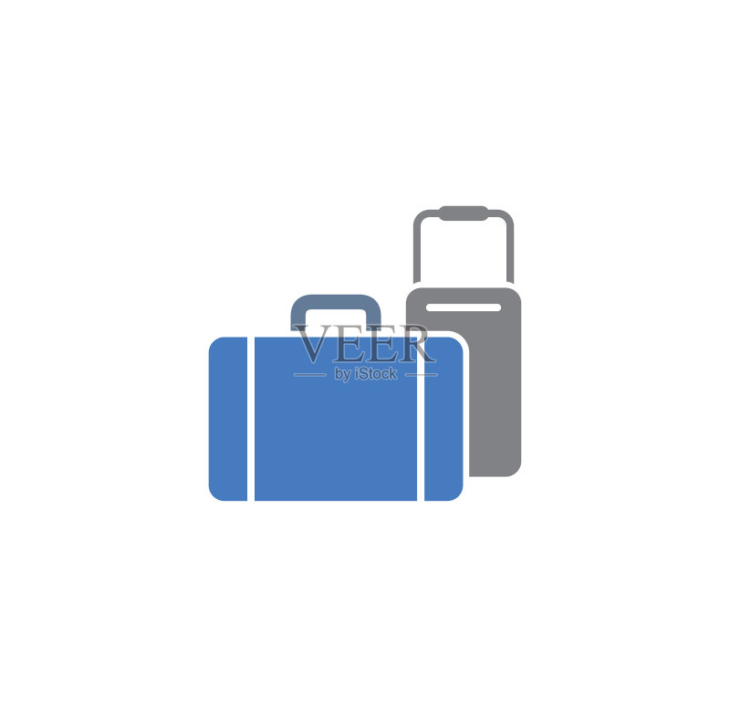 用于图形和网页设计的旅行相关图标背景。用于Web或移动应用程序的创意插图概念符号。图标素材