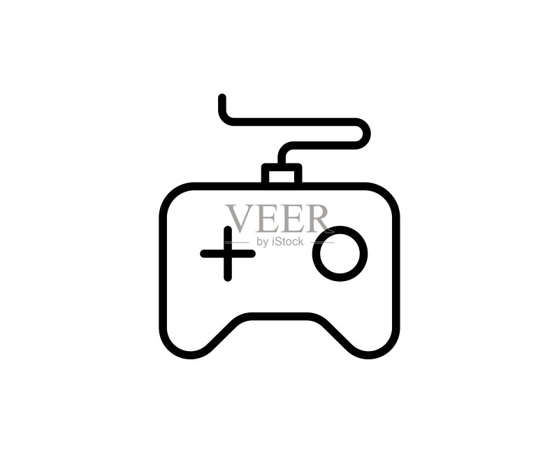 游戏手柄线条图标图标素材