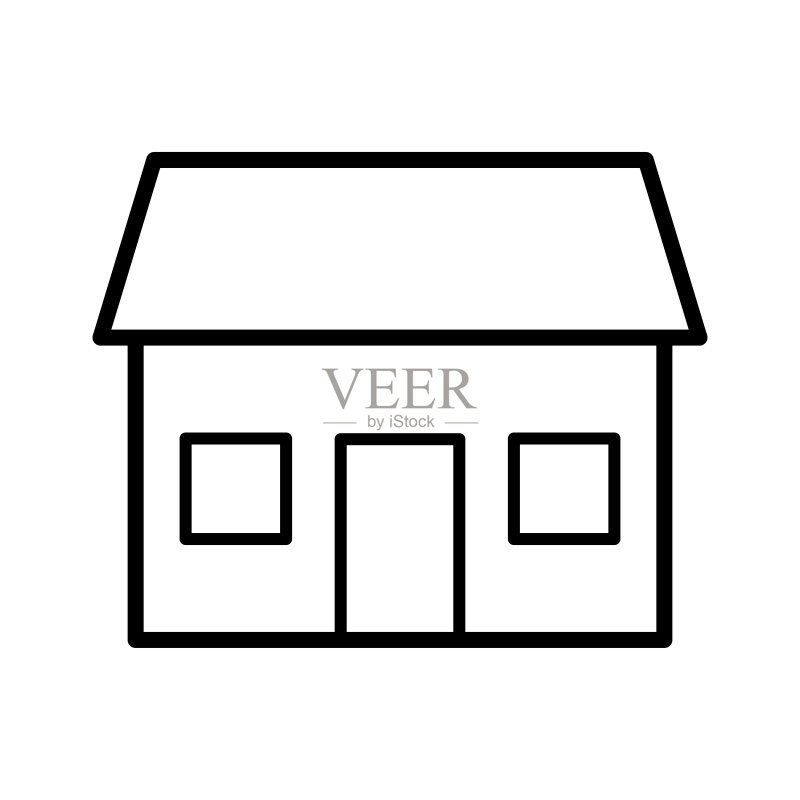 房屋图标矢量设计模板图标素材