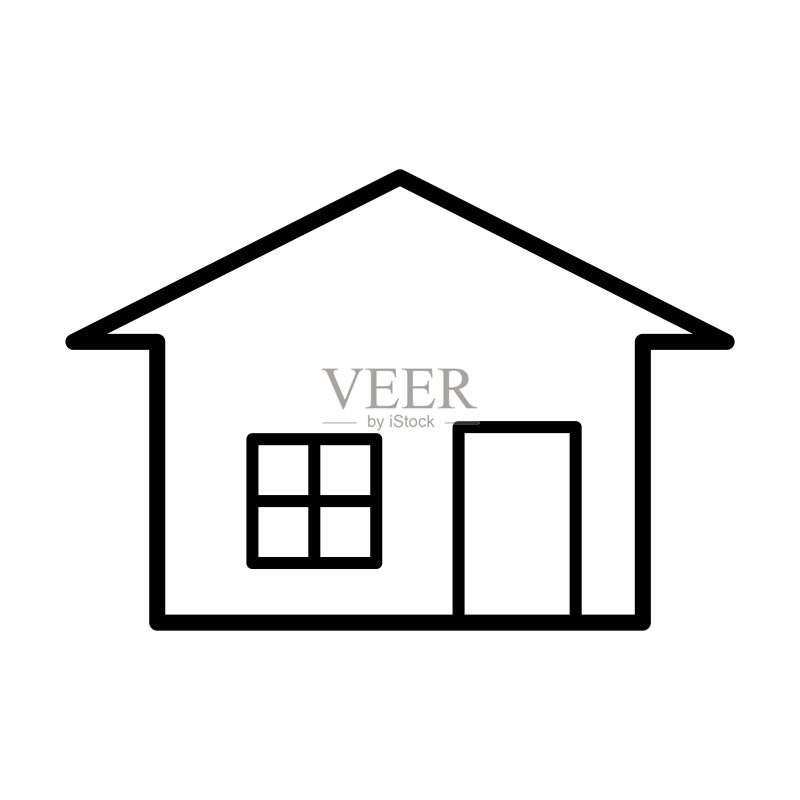 房屋图标矢量设计模板图标素材
