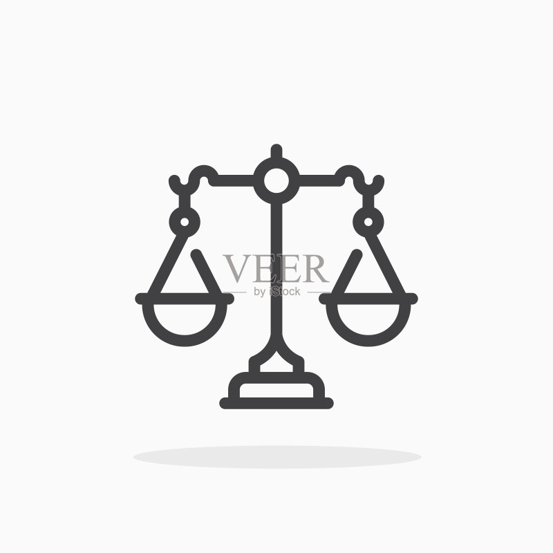 线性风格的秤图标图标素材