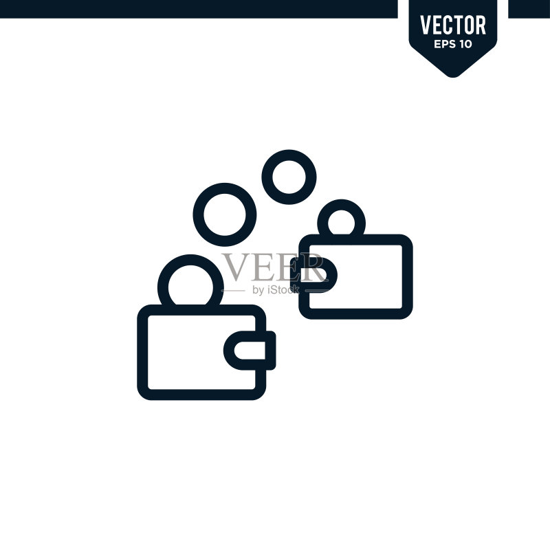汇款图标集合图标素材