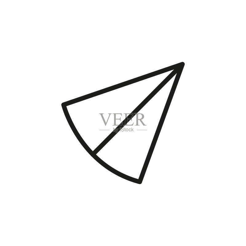 简约纸飞机线条图标图标素材