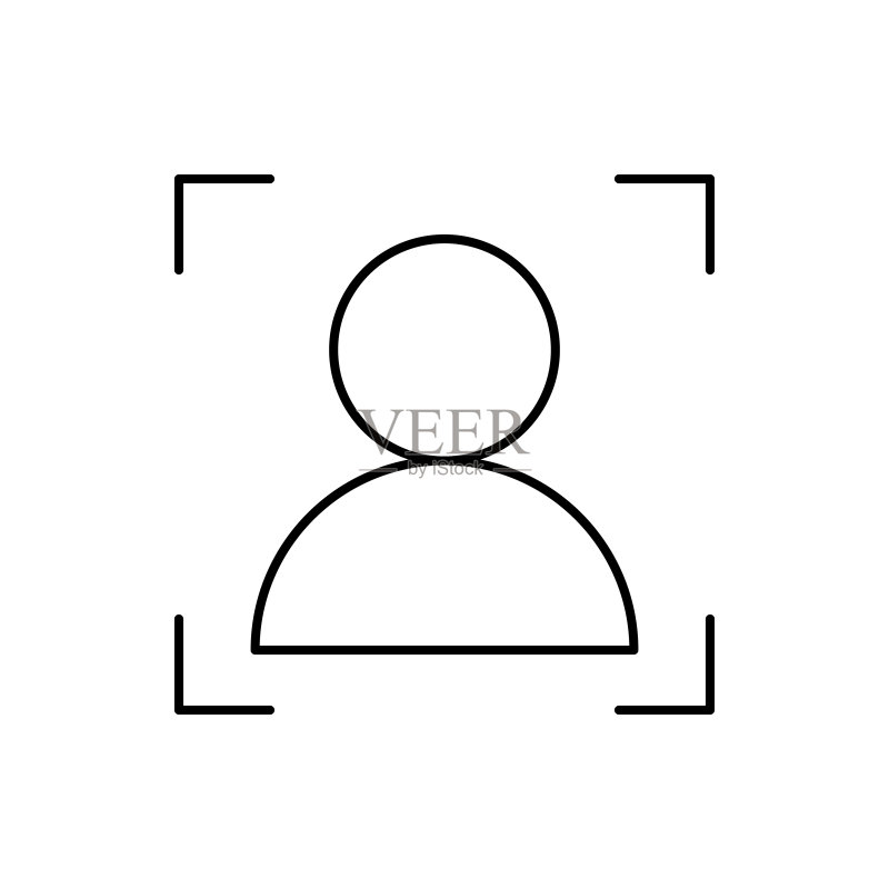 用户SEO图标:UI/UX网站或移动应用商业细线矢量元素图标素材
