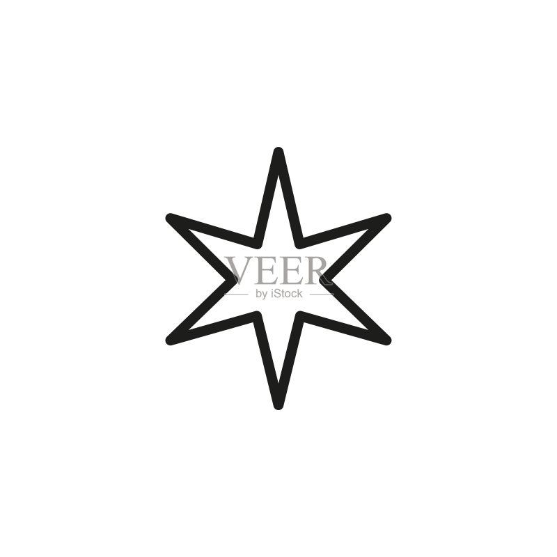 简单的闪光线条图标图标素材
