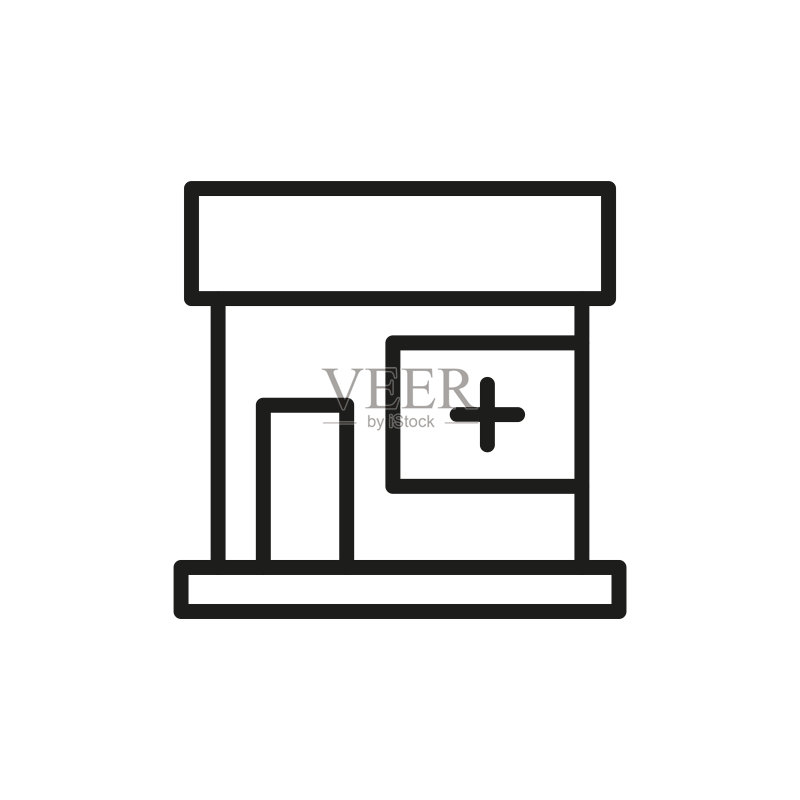简约医院线性图标图标素材