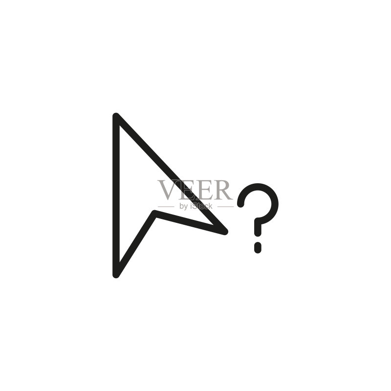 简单光标线条图标图标素材