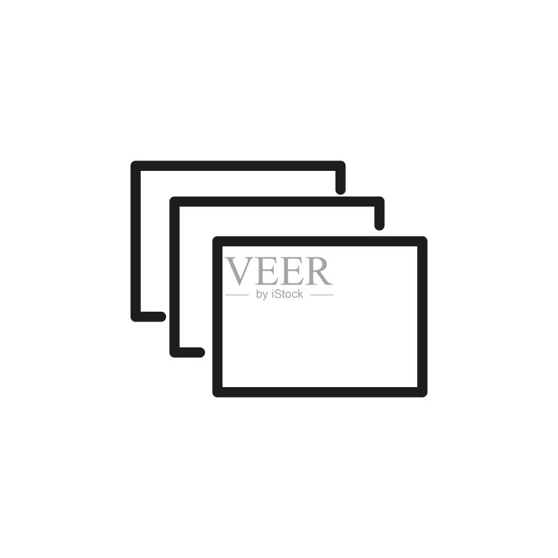 简约图层线条图标图标素材