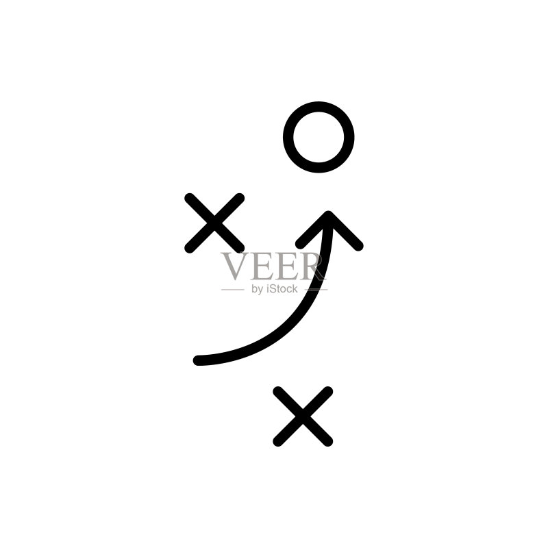 简易策略线条图标图标素材