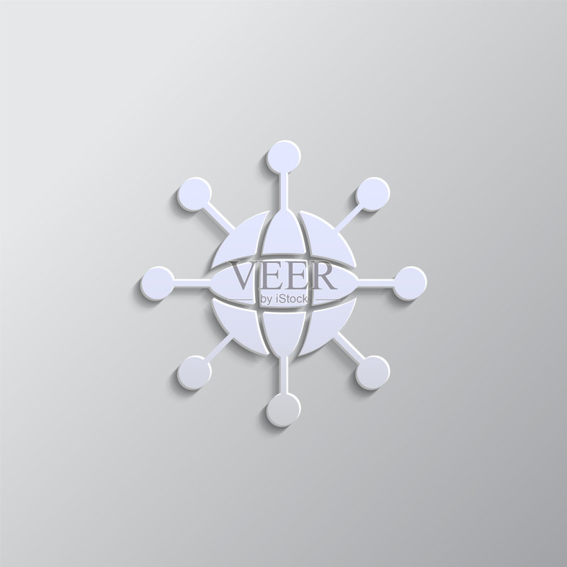 数据库服务器网络纸质风格图标矢量图图标素材