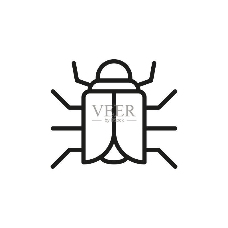 简约的错误线条图标图标素材