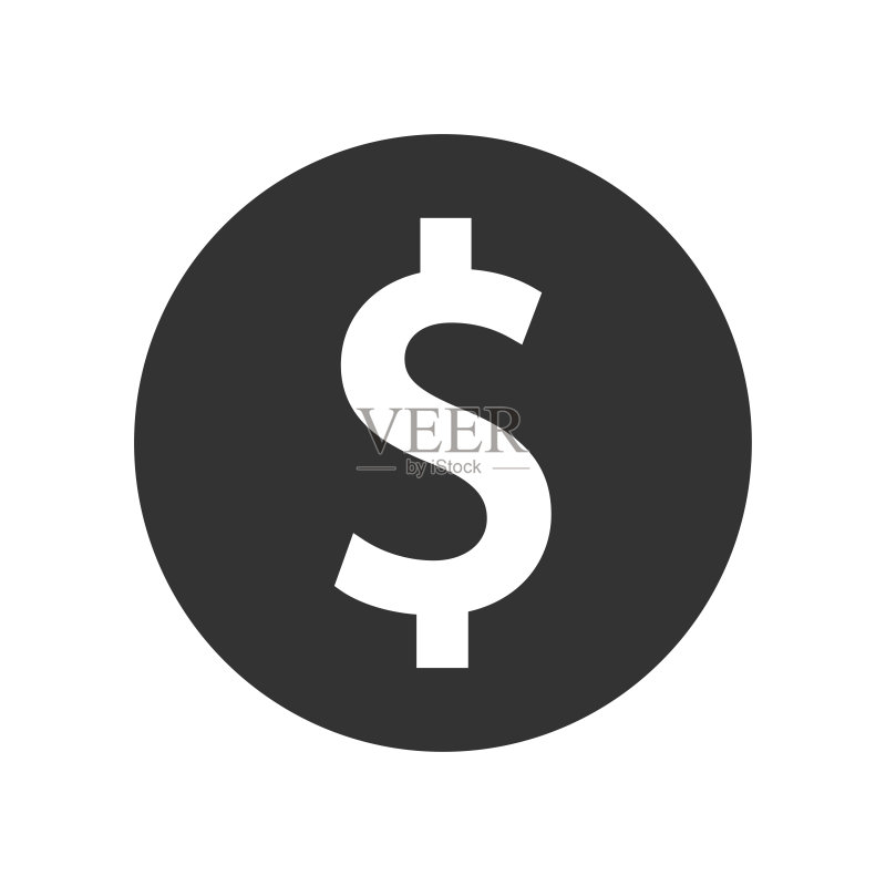 美元硬币图标图标素材