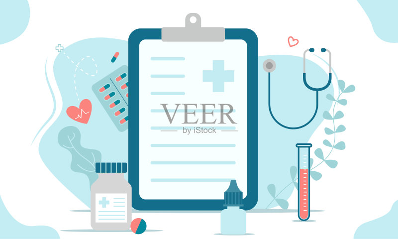 医疗健康保险概念、医疗保健和医疗服务正版插画素材