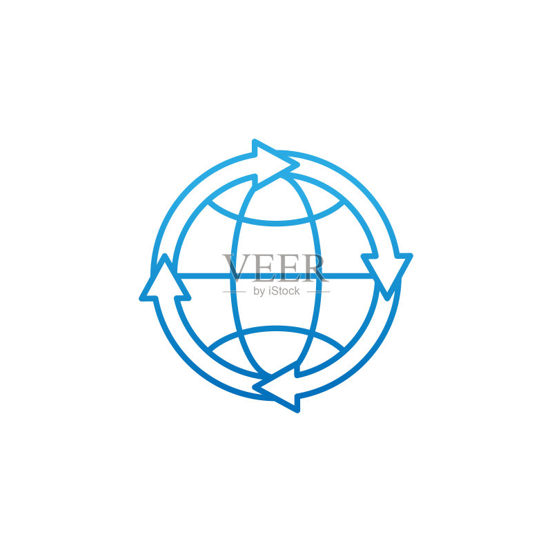地球仪图标矢量设计图标素材