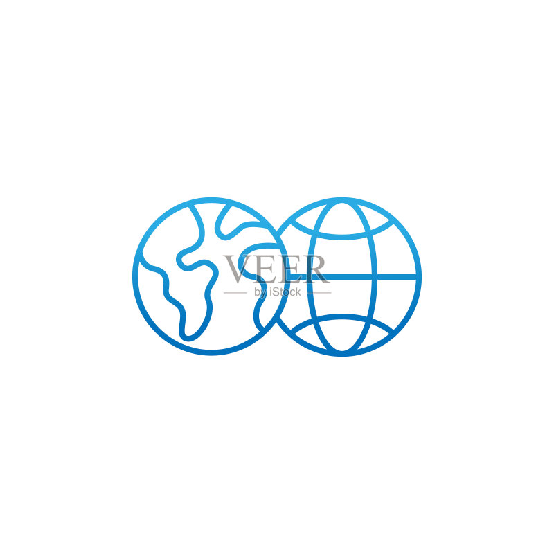 地球仪图标矢量设计图标素材