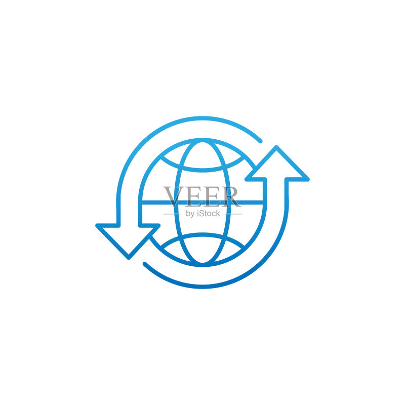 地球仪图标矢量设计图标素材