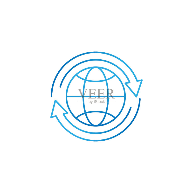 地球仪图标矢量设计图标素材