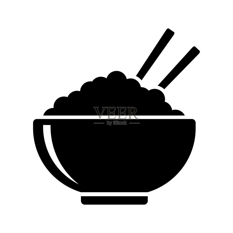 碗装食物图标矢量设计模板图标素材