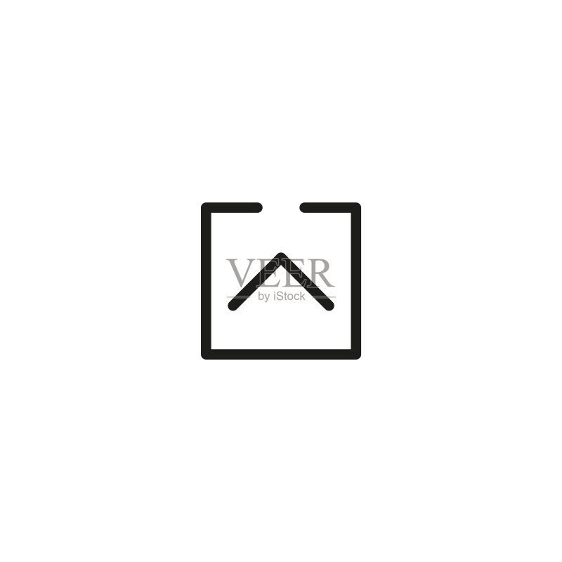 简约上传线条图标图标素材