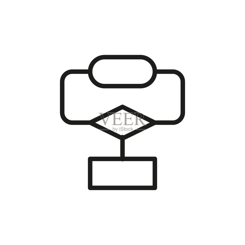 简约的算法线条图标图标素材