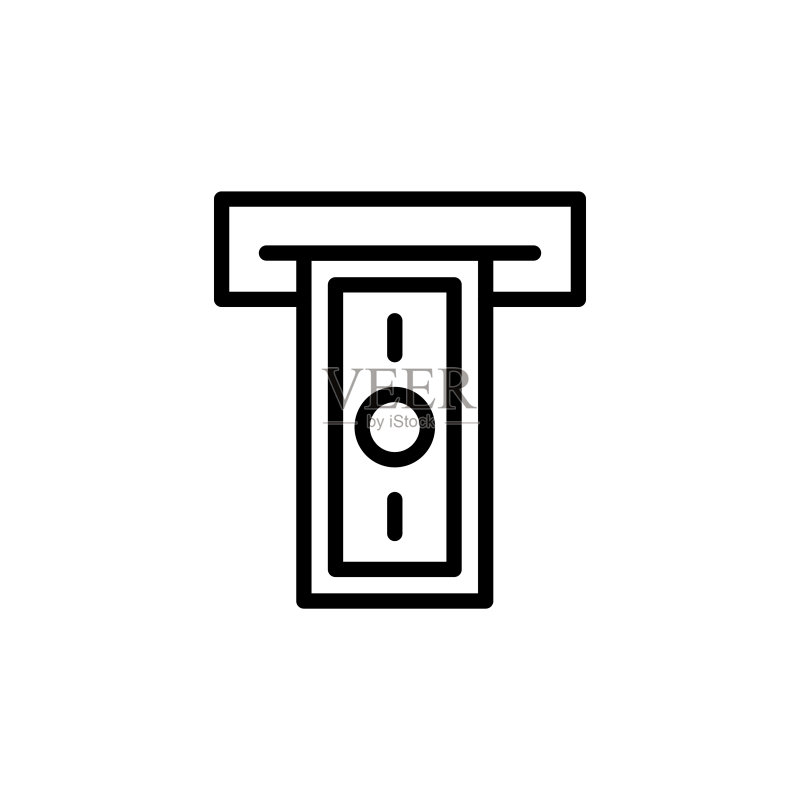 简约支付线性图标图标素材