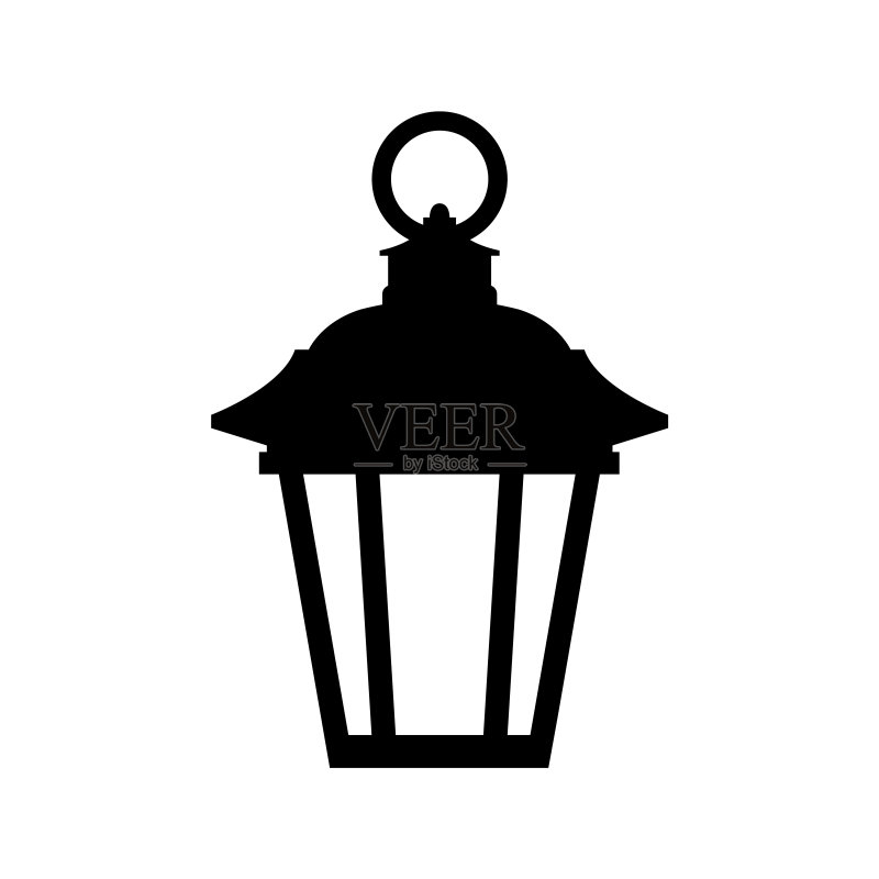 灯笼图标,白色背景上的logo图标素材