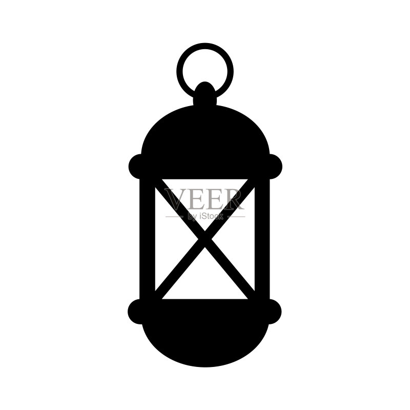 灯笼图标,白色背景上的logo图标素材
