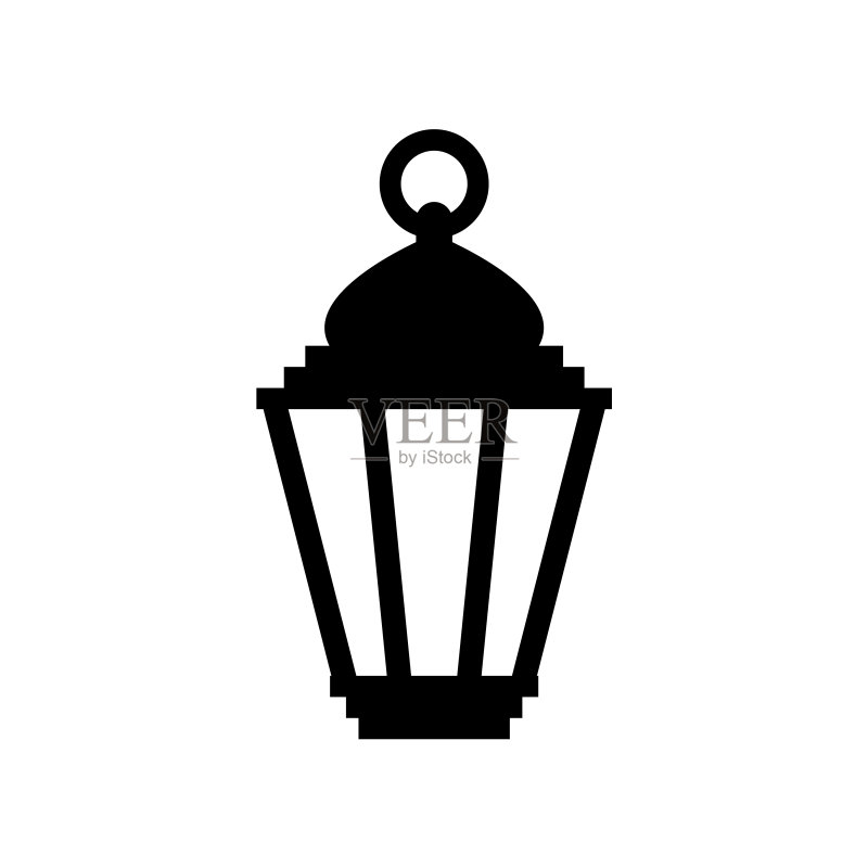 灯笼图标,白色背景上的logo图标素材