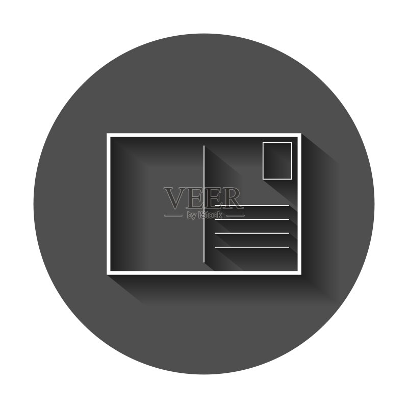 信封图标明信片图标素材